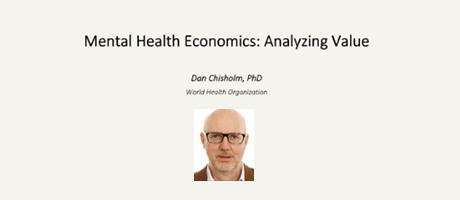 video screenshot from Mental Health Economics: Analyzing Value webinar