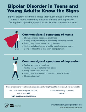 Bipolar Disorder in Teens and Young Adults: Know the Signs