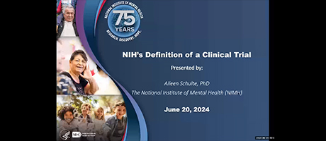 Webinar: NIH’s Definition of a Clinical Trial