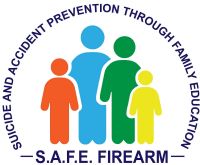 SAFE (Suicide and Accident prevention through Family Education) Firearm logo.